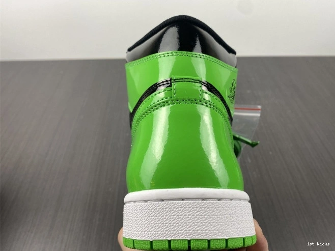 1st Kicks Shoes High 555088-030 1 OG Air Green Jordan Pine 0817